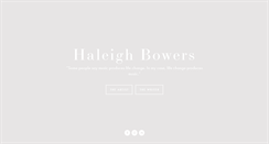 Desktop Screenshot of haleighbowers.com